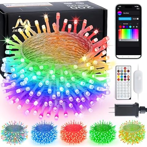 JMEXSUSS 200 LED RGB String Lights Cover