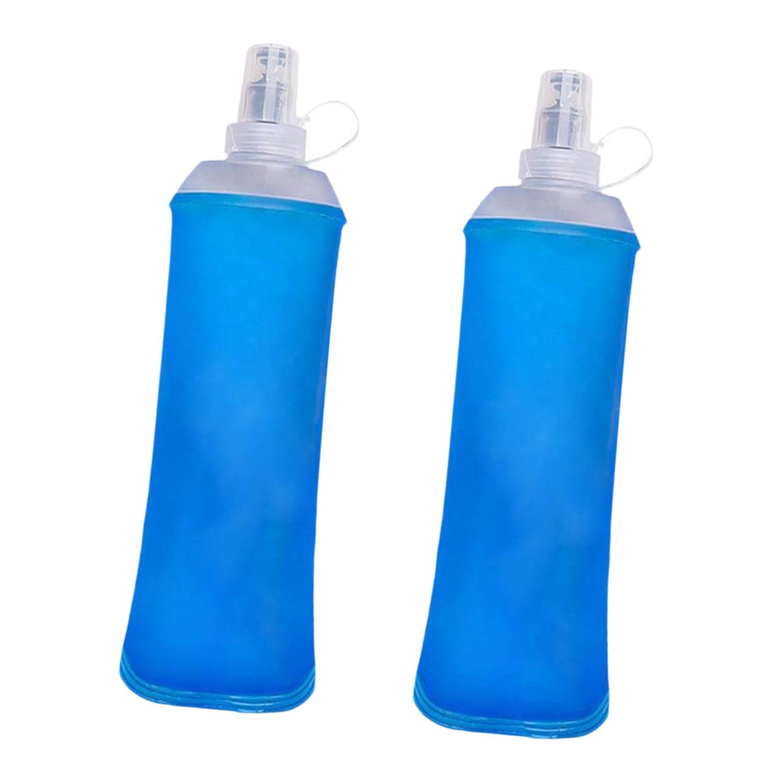5 x weiche Trinkflaschen, auslaufsicher, 500 ml, für Laufen, Joggen, Wandern, 2 Stück