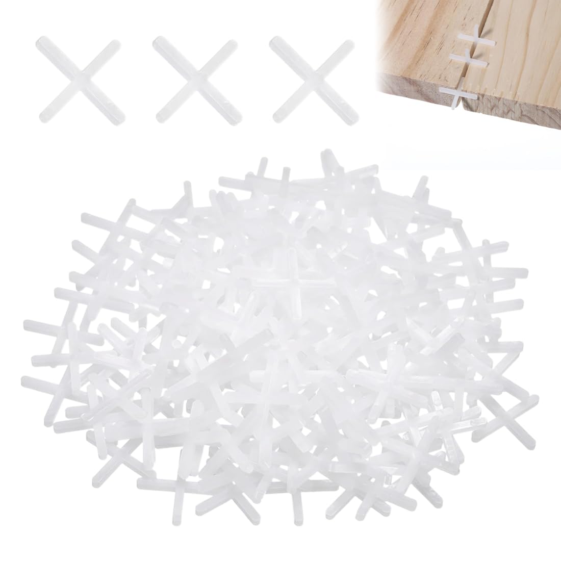 Distanziatori per piastrelle Set di 1000 distanziatori per piastrelle bianchi,distanziatore per piastrelle da 3 mm,posizionatore a croce per piastrelle,per un posizionamento preciso delle fughe