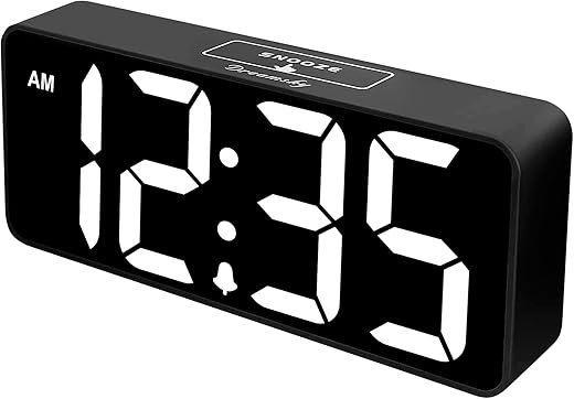 Dream Sky Large Digital Alarm Clock Big Numbers for Seniors & Visually Impaired, 9 Inches Electric