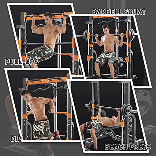 KAC Smith Machine Cage System Total Body Training Home Gym System All-in-one Workout Station Comprehensive Exercise Options