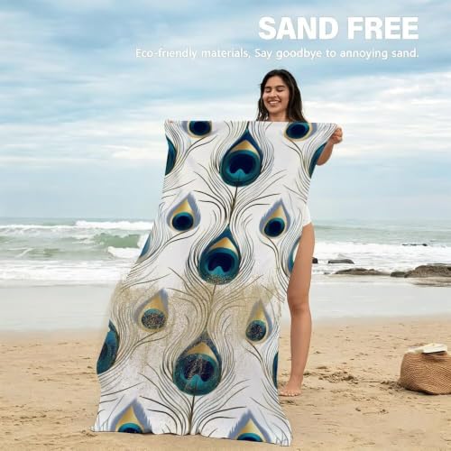 Serviette de bain grande taille séchage rapide drap de plage doux