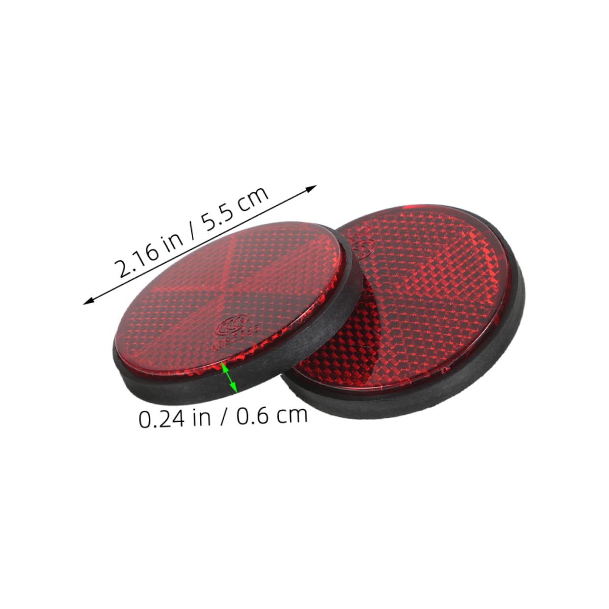 ABOOFAN Universal Motorcycle Parts 2pcs Bike Reflectors Lattice Film for Improved Safety Road