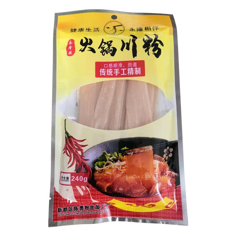 240g Fideos Sichuan Steamboat De Fideos Planos De Patata Sin Ingredientes No Halal Auténtica Comida China Apto Para Olla Caliente Apto Para Cocinar Fideos Instantáneos