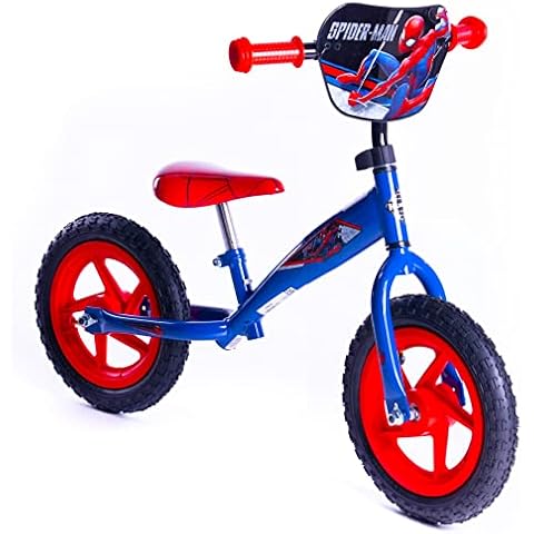 Huffy Marvel Spiderman Balance Bike Blue and Red 3-5 Year old Cover