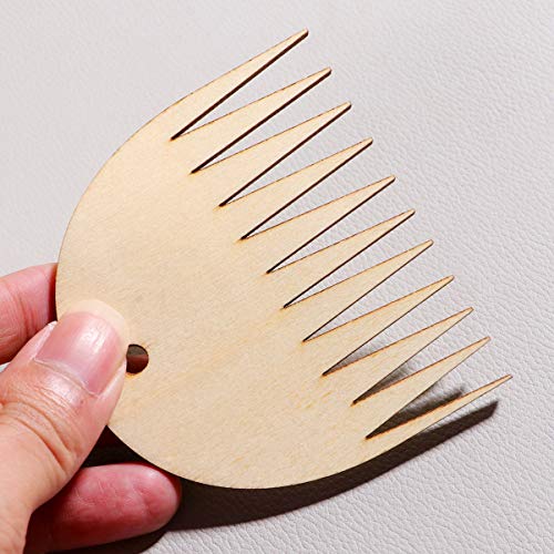 image for HEALLILY 1 Pc Tapestry Weaving Comb Wood Loom Comb DIY Braided Tools C