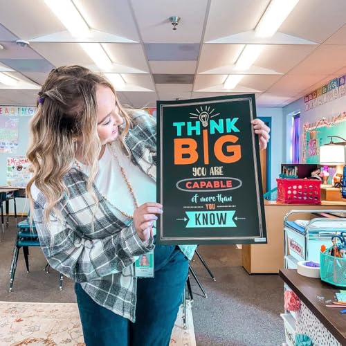 Flora Maria Shop 32 Set of 64 Motivational Posters,1 Free Inspirational Poster, Positive Classroom Decorations Quotes & Teacher Bulletin Boards, Growth Mindset for Elementary, Middle, High Schools by Flora Maria Shop - Image 5