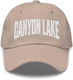 Canyon Lake Baseball Cap Canyon Lake Dad Hat Texas TX Hat Embroidered Souvenir