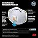 3M N95 Respirator 8511, 2 Pack, Features 3M COOL FLOW Exhalation Valve, NIOSH-APPROVED N95, Advanced Filter Media For Easy Breathing, Lightweight, Comfortable Design For Longer Wear (8511DA1-2A-PS)