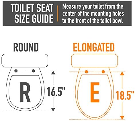 Amazon Basics AB-T102-R-W-2 Quick-Install Soft-Close Toilet Seat, Round, White, 2-Pack