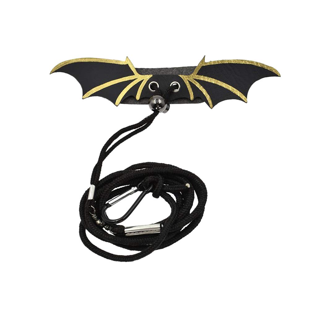 hxQbslLAdjustable Reptile Lizard Harness Devil Wings Hauling Cable Rope Durable Small Animals Leashes Design Lizard Accessories ProducthxQbslLSize LPet leash