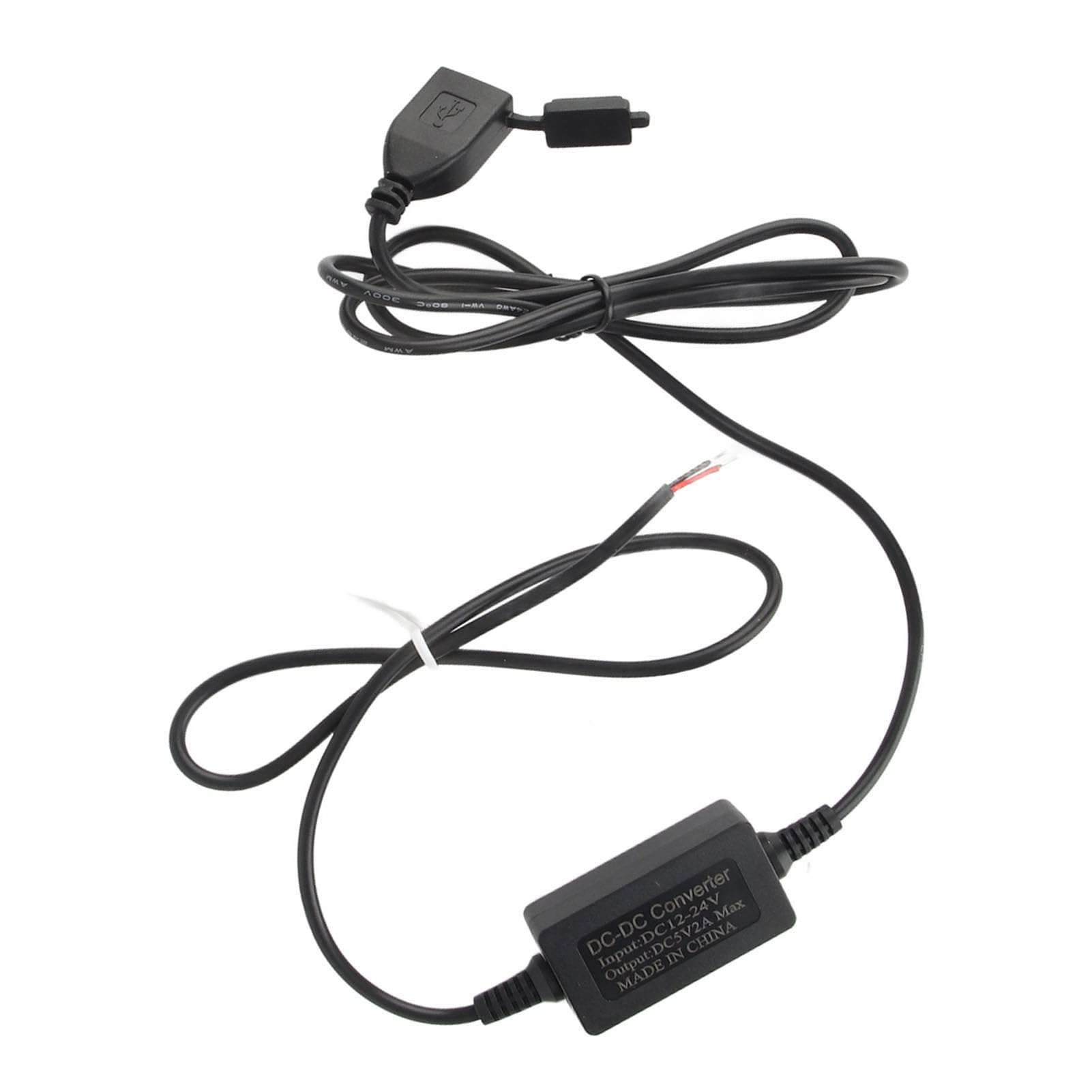 Natudeco Charging Socket Wateragainst USB Power Supply Port Socket Charging Hardwire Adapter Kit for Motorcycle Smart Phone GPS