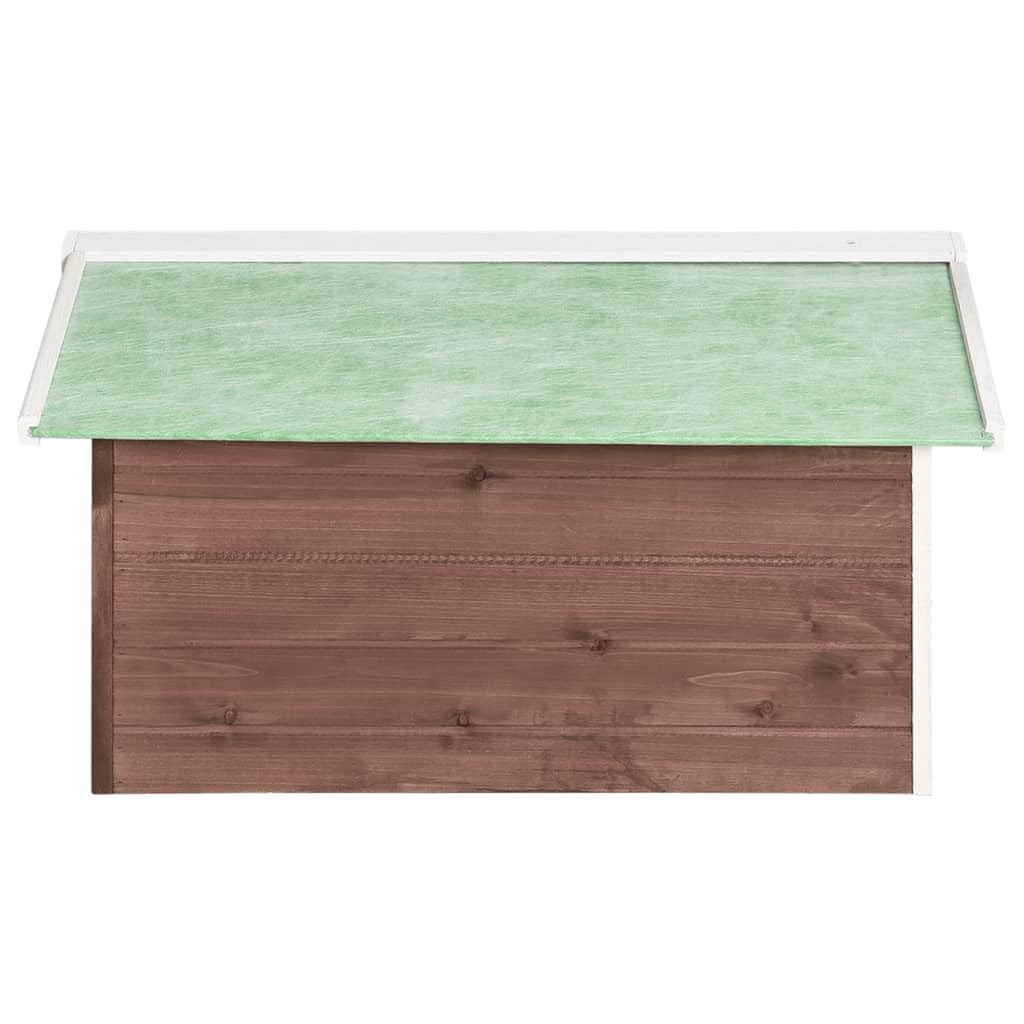 Kavolet Mähroboter Garage, Dach Carport Unterstand für Rasenmäher Rasenroboter Automower, Schutz vor Wind, Laub, Niederschlag & Sonneneinstrahlung 72x87x50 cm Massivholz Tanne