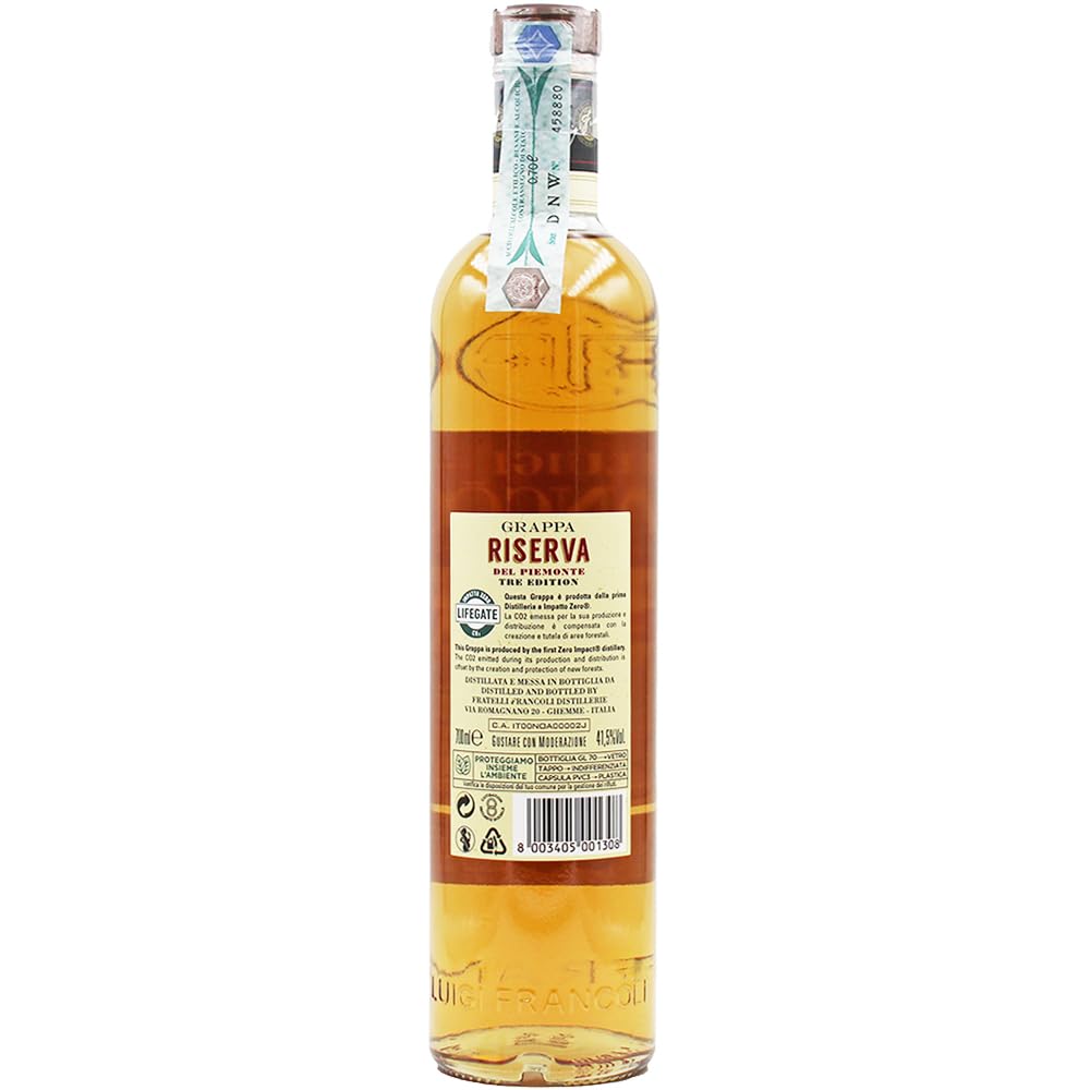 Luigi Francoli 3 Anni RISERVA Grappa del Piemonte 41,5% Vol. 0,7l