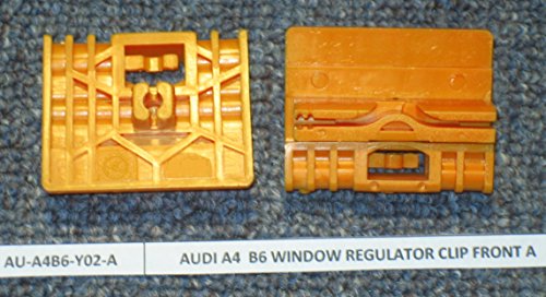 RegulatorFix Window Regulator Repair Clips (2) - Front (Left or Righ) Pair for Audi A4 (B6)