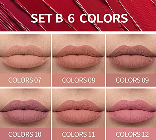 YOUNG-VISION-Matte-Nude-Liquid-Lipstick-Sets-Long-Lasting-and-Waterproof-PinkBrown-Tattoo-Lip-Stick-Pack-Bundles-Lip-GlossLip-Stain-Makeup-Set-for-Women-Labiales-Matte-Larga-Duracion-24 YOUNG VISION Matte Nude Liquid Lipstick Sets, Long Lasting and Waterproof Pink/Brown Lip Stick Pack Bundles, Lip Gloss/Lip Stain Makeup Set for Women, Labiales Matte Larga Duracion 24