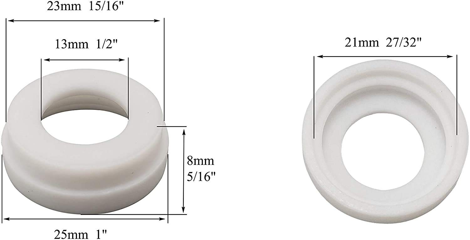 007トランプ RIVERWELD TIG Gas Lens Insulator Cup Gaskets WP-180037M Fit