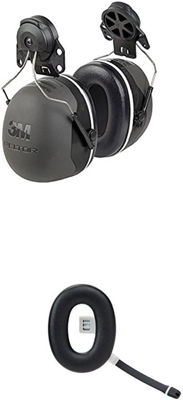 3M Peltor X5P3 Earmuffs 35 dB, Helmet Mounted, Black