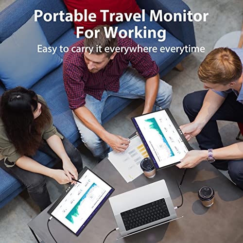 Kyy K3-2 Portable Monitor Latest 15.6'' Fhd 1080P Usb-C Hdmi Laptop Monitor W/Smart Cover Bag & Dual Speakers, External Hdr Computer Screen, Travel Gaming Monitor For Pc Mac Phone Xbox Ps4/5 Switch thumb #7