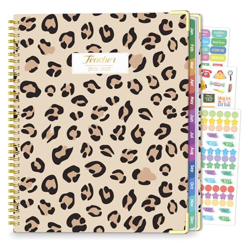 Teacher Planner 2026-2027 Academic Year, 14 Checklists 8.5"x11" Lesson Book