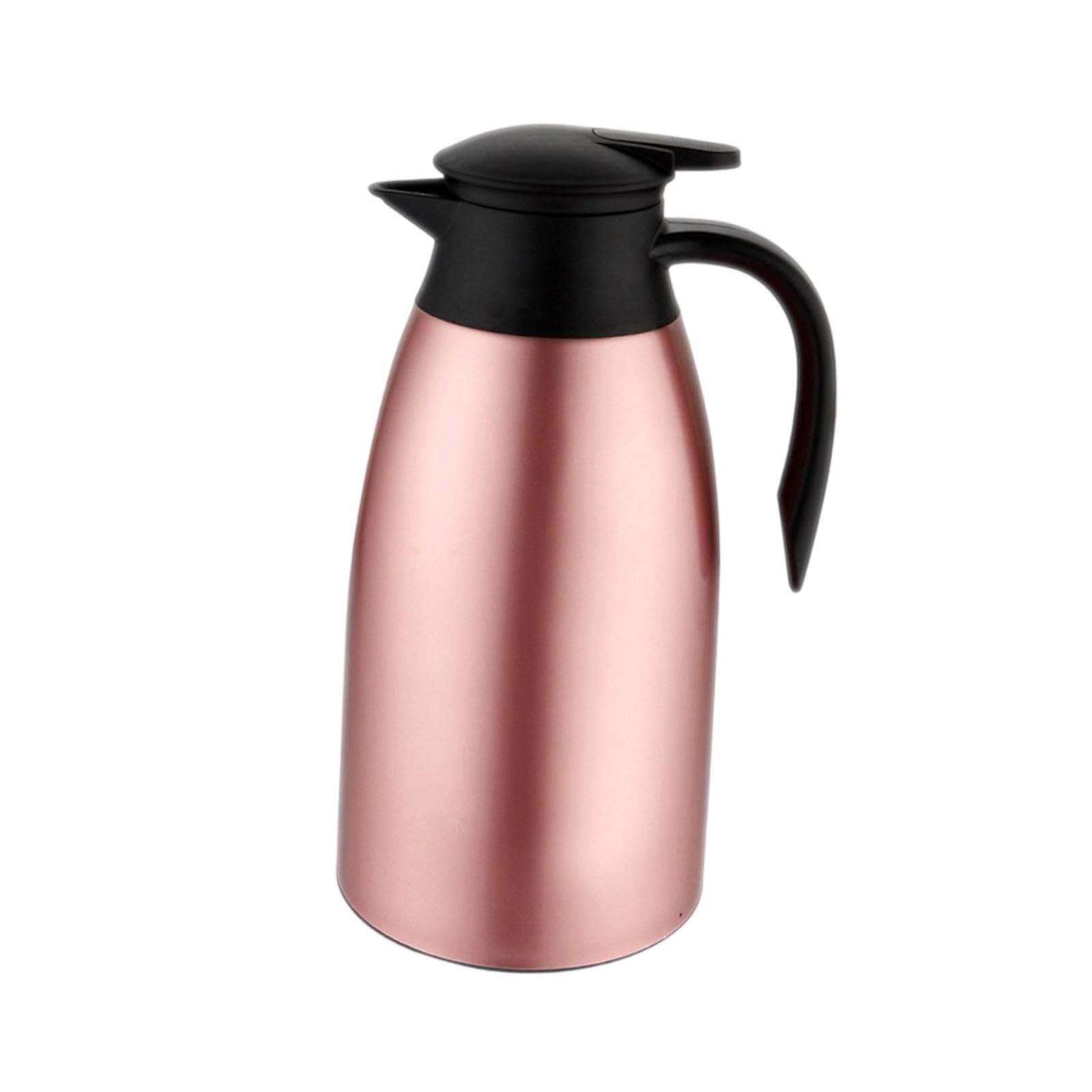 Caraffa Termica in Acciaio Inox per caffè E tè, Dispenser di Bevande in Silicone con 24 Ore, Ideale per Ufficio E Casa, Oro Rosa