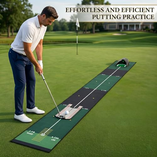 Golf Putting Mat with Mirror