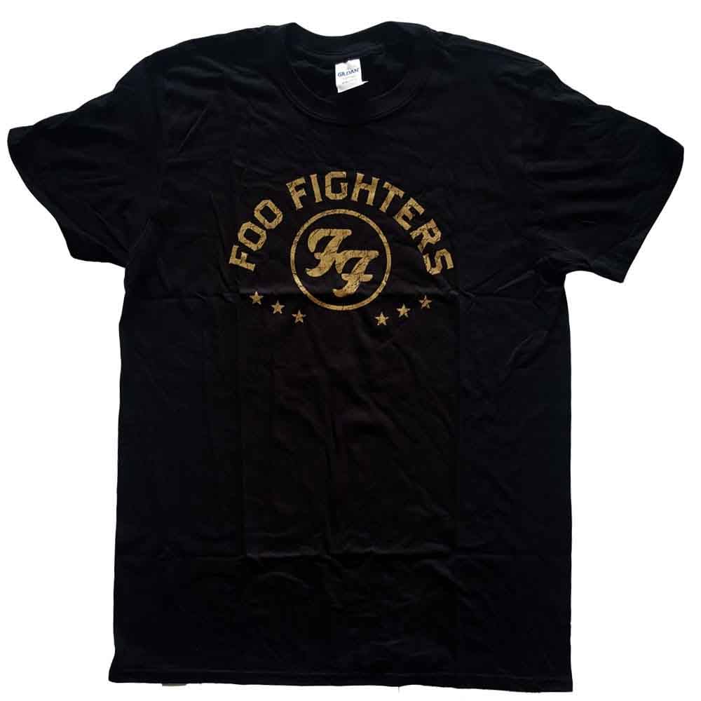 Foo Fighters Arched Stars Official Tee T-Shirt Mens Unisex (Medium) Black