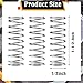 12 Pieces SP 9706 Mechanical Compression Spring Stainless Steel Extension Spring, 1/2-inch by 1-1/2-inch