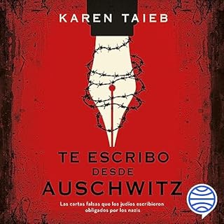 Diseño de la portada del título Te escribo desde Auschwitz