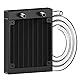 CLDIY Wasserkühlungskühler, 12-Rohr-Aluminium-Wärmetauscher-Kühler mit Rohr für PC-CPU-Computer Wasserkühlsystem DC12V 120 mm