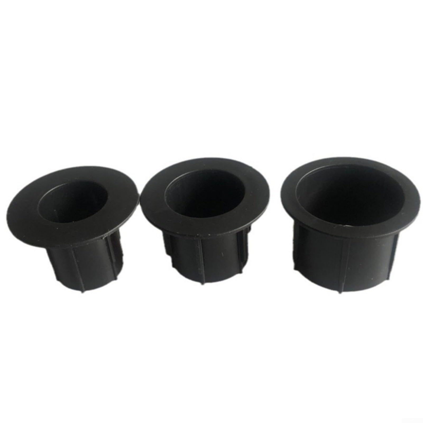 MIKMLYZE 3 Pack Patio Umbrella Hole Insert Sleeve, PP Bushing, For 28-48mm Pole, Reduces Wobble, For Outdoor Dining Tables, Black for STABILIZER Accessory, For Garden Furniture