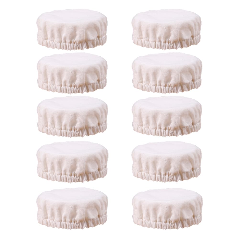 10 Pcs Sourdough Fermented Cheesecloth Jar Lids Reusable Cloth Fermentation Lids Bread Making Accessories Home Baking Supplies Cotton Elastic Breathable Mason Jars Covers Dust Cover