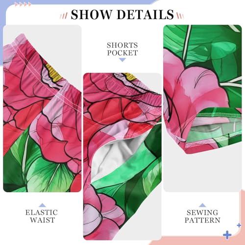 J JOYSAY Camellia Foliage Artwork Pajamas Pants Soft Long Pajama Bottoms Lounge Sleep Pants Size S-XL4