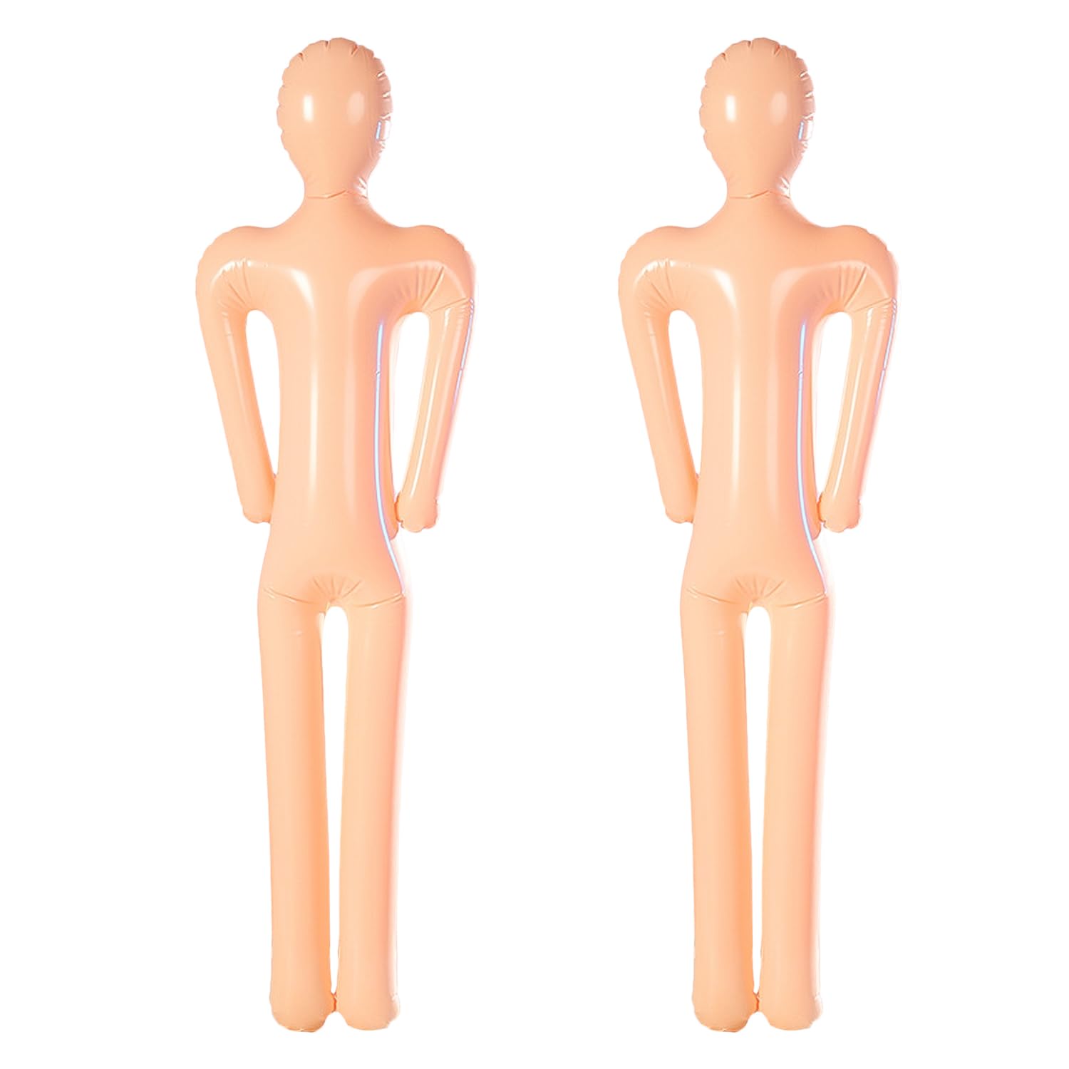 NAUZE 2Pieces Inflatable Mannequin Full Body Fake Scary Body Model Blow up Dead Body Cosplay Prop for Halloween Haunted House Display