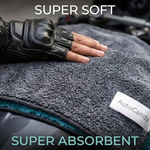 Image of DryBeast 1200 GSM Premium Microfiber Cloth for Car & Bike | 60 x 40 cm | Ultra Plush, Super Absorbent & Scratch-Free Drying Towel | Safe for Paint, PPF, Ceramic Coating & Glass(60 x40 XL)