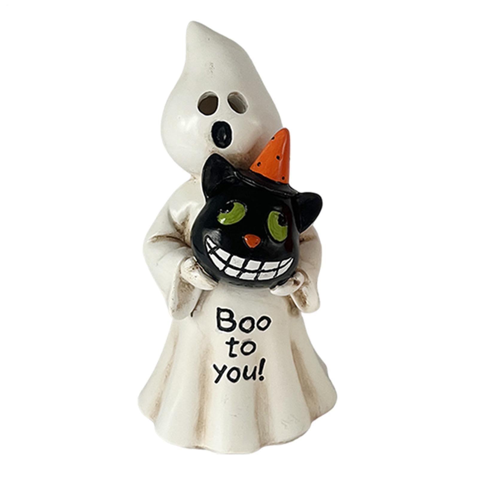 Halloween Ghost Statue Spooky Cute Resina Scultura