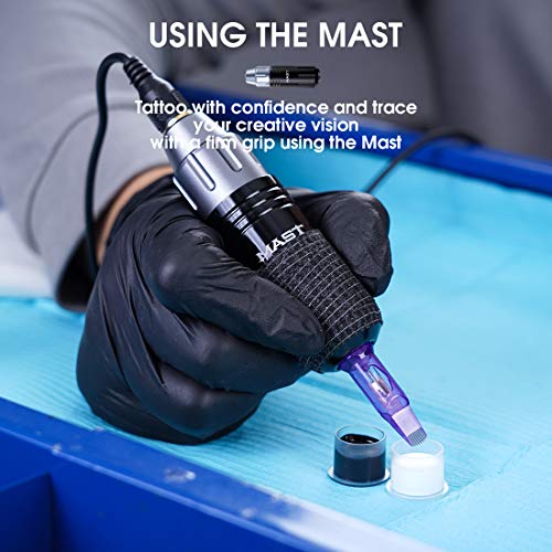 Mast Flex Rotary Tattoo Pen Tattoo Machine Coreless Motor Grip Diameter 38mm With RCA Cord - Afbeelding 8