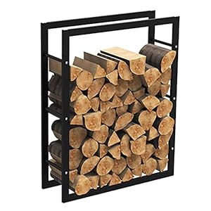 Brandhoutrek Outdoor Brandhout Log Holder, 3ft Decoratief Ijzer Brandhoutrek, Huishoudelijk Brandhout Opbergrek, Outdoor…