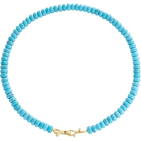 Rainbow Colorful Gemstone Beaded Choker Necklace for Women 14K Gold Bow Birthstone ...