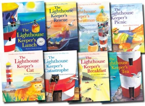 The Lighthouse Keeper's Lunch Collection 8 Books Set (Lunch, Rescue, Cat, Tea, Breakfast, Picnic, Catastrophe, Christmas)
