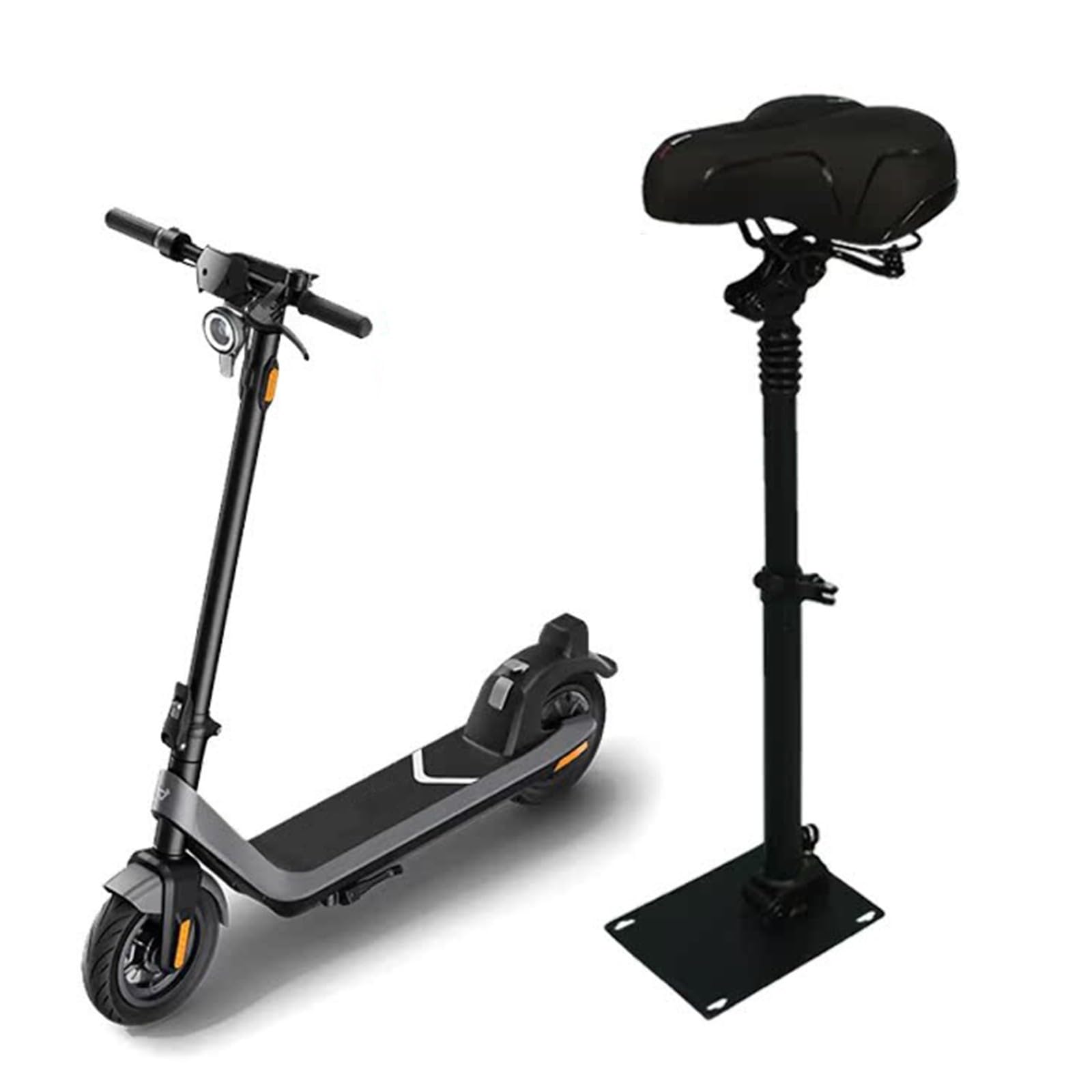 DFFMQSJ New Electric Scooter Seat Saddle Compatible with NIU KQi2, KQi2 pro, KQi2 max 2019-2024 Folding E-Bike Seat Universal Adjustable Punch Free