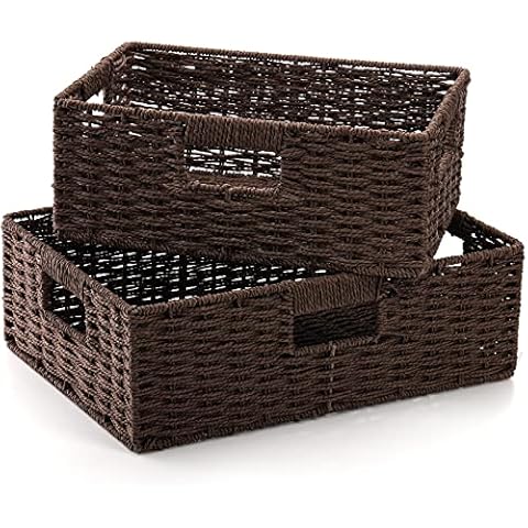 TOPZEA Wicker Storage Baskets for Organisation Cover