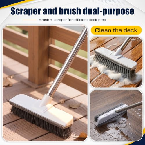 Kit de 20 piezas con pincel para tinte de terraza de 7'' y varilla extensible miniatura 3
