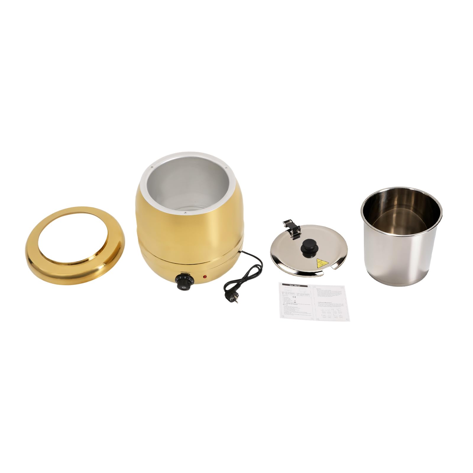 Pentola elettrica per zuppe, 440 W, 10 l, con coperchio e pentola