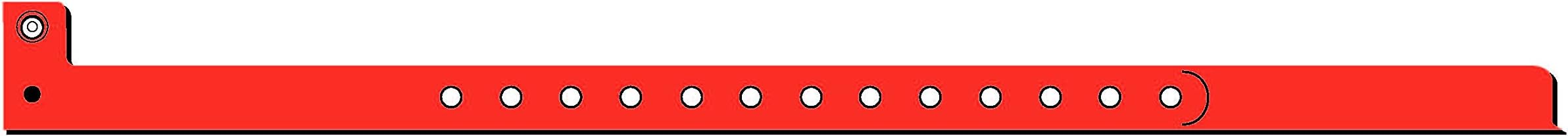 Mayflower Distributing Company 1/2" PLASTIC WRISTBAND ORAN, Glow Orange