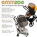 Emmzoe Clip On Sun Shade Baby Toddler UV 50+ Protection for Stroller, Car Seat, Table, Outdoors (2 Pack)