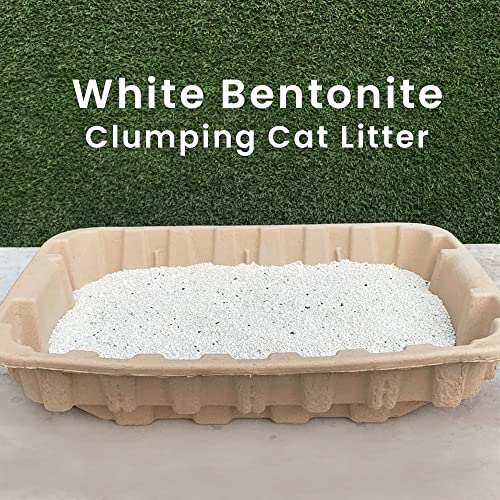 Image of Goofy Tails White Bentonite Clumping Cat Litter 10L (5L X 2 Pack) | Odour Control with Ammonia Locker Formula| 99.9% Dust Free, Anti-Bacterial Litter for Cats