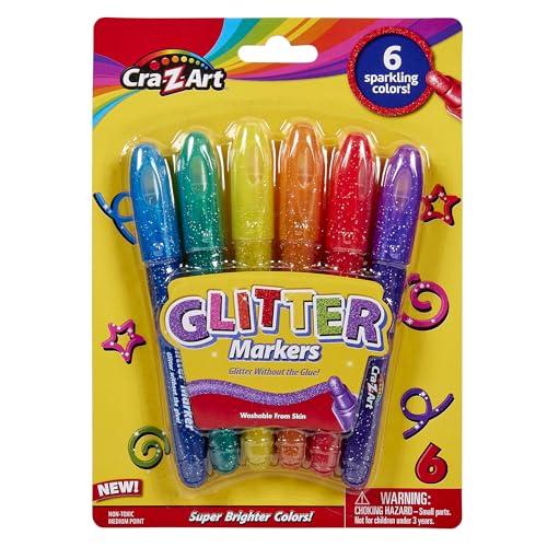 Cra-Z-Art Glitter Markers 6 Count (10050)