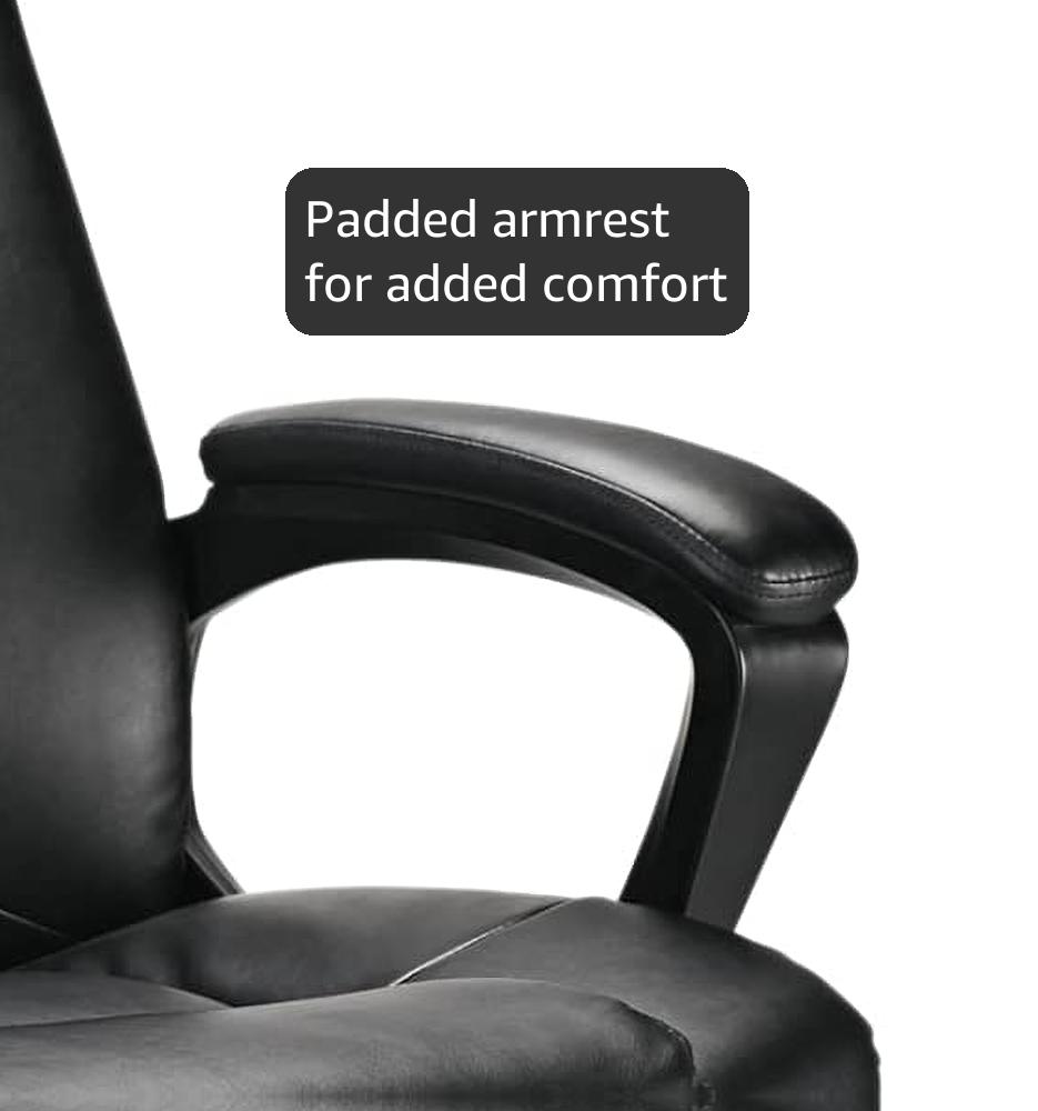 Amazon.com: Realspace® Hurston Bonded Leather High-Back Executive