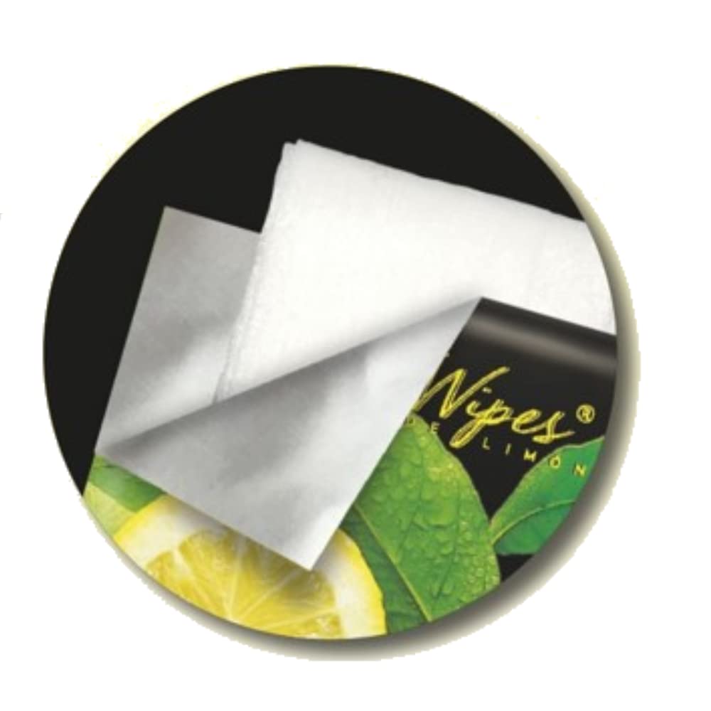 Toallitas Lemon Wipes | Fabricadas en tejido sin tejer | Superficie suave microperforada, no se rompen y no dejan residuos | Pack de 100 unidades